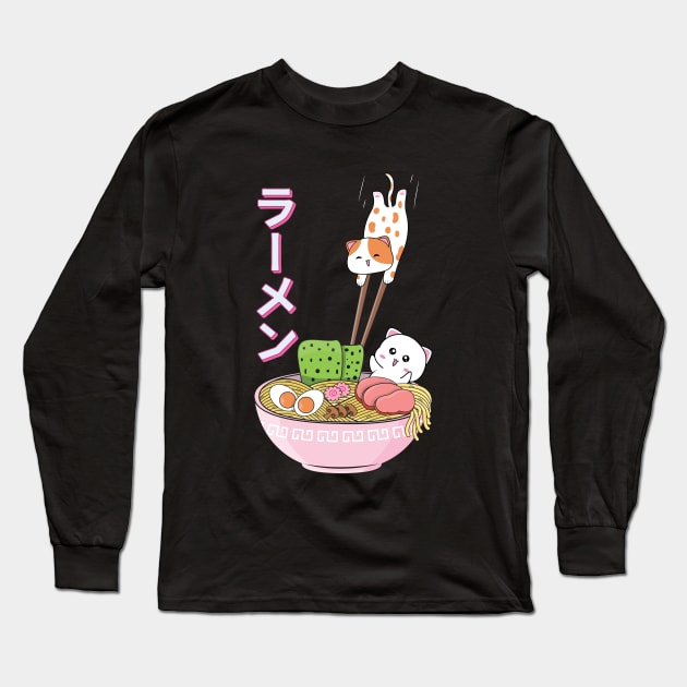 Ramen Dive Kawaii Long Sleeve T-Shirt by Pennelli Studio